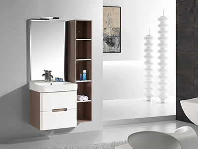 IL2306 Single Bathroom Vanity Unit with Mirror Light for Small Bathrooms