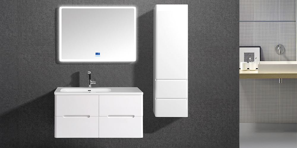 IL307 Wall Mounted Bathroom Vanity with Mirror