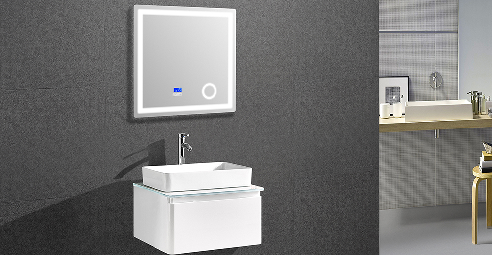IL-1909 Small Bathroom Vanity Set with LED Mirror