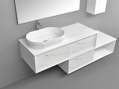 IL1557 Wall Mount Bathroom Vanity with 2 Large Drawers