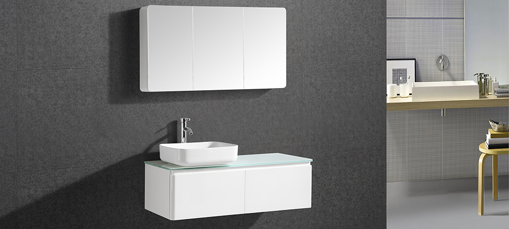 IL-1651 Wall Hung Bathroom Vanity Set with Mirror