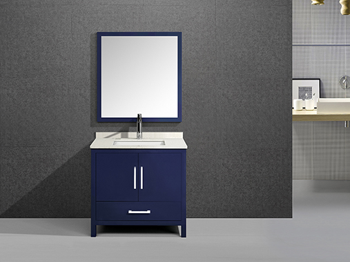 M6501 Compact Design Bathroom Vanity with Framed Mirror